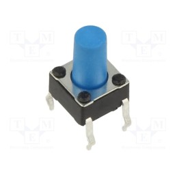 10 pcs : PTS645SM952LFS - Microswitch TACT, SPST-NO, Pos: 2, 0.05A/12VDC, THT, none, 1.6N