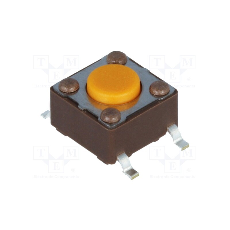 10 pcs : DTSM-61S-V-B - Microswitch TACT, SPST-NO, Pos: 2, 0.05A/12VDC, SMT, none, 3.2N