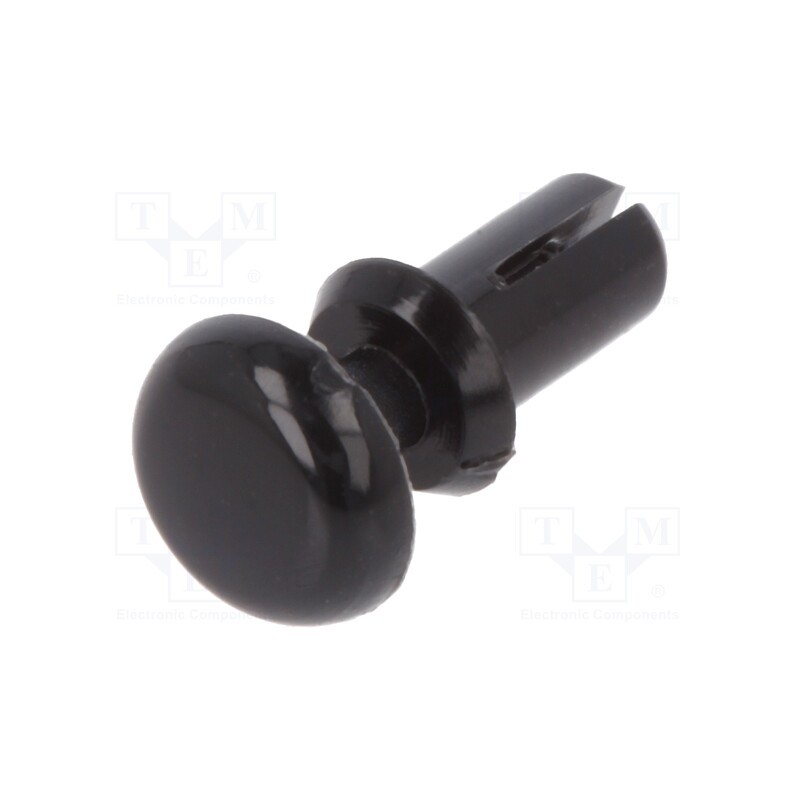 50 pcs : 8G4012.6X3.6B - Rivet, polyamide, L.rivet: 4.8mm, Panel cutout diam: 2.7mm, black