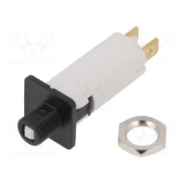 10 pcs : 4404.0028 - Circuit breaker, 240VAC, 32VDC, 15A, SPST, Poles: 1, on panel,screw