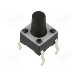 10 pcs : TL1105PF160Q - Microswitch TACT, SPST-NO, Pos: 2, 0.05A/12VDC, THT, 1.57N, 6x6x4mm
