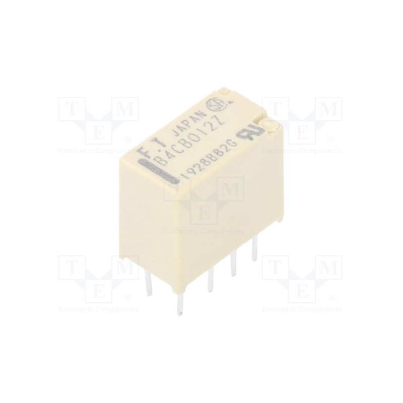 10 pcs : FTR-B4CB012Z - Relay: electromagnetic, DPDT, Ucoil: 12VDC, 2A, 0.3A/125VAC, THT