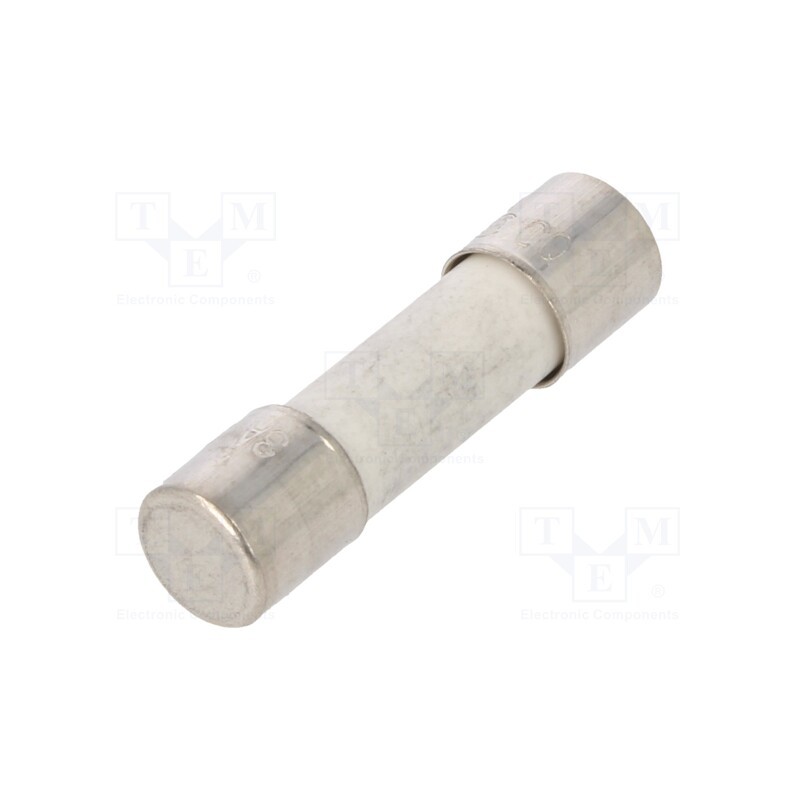 10 pcs : TCC-3A - Fuse: fuse, time-lag, 3A, 250VAC, ceramic, 5x20mm, brass, bulk