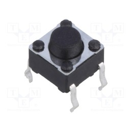 10 pcs : PTS645SL502 LFS - Microswitch TACT, SPST-NO, Pos: 2, 0.05A/12VDC, THT, none, 1.3N