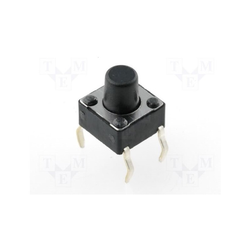 10 pcs : DTS-63K - Microswitch TACT, SPST-NO, Pos: 2, 0.05A/12VDC, THT, none, 1N, 7mm