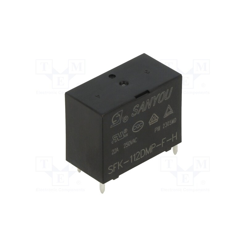 10 pcs : SFK-112DMP-F-H - Relay: electromagnetic, SPST-NO, Ucoil: 12VDC, 25A, Ucoil min: 9VDC