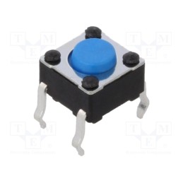 10 pcs : PTS645SM43-2 LFS - Microswitch TACT, SPST-NO, Pos: 2, 0.05A/12VDC, THT, none, 1.6N