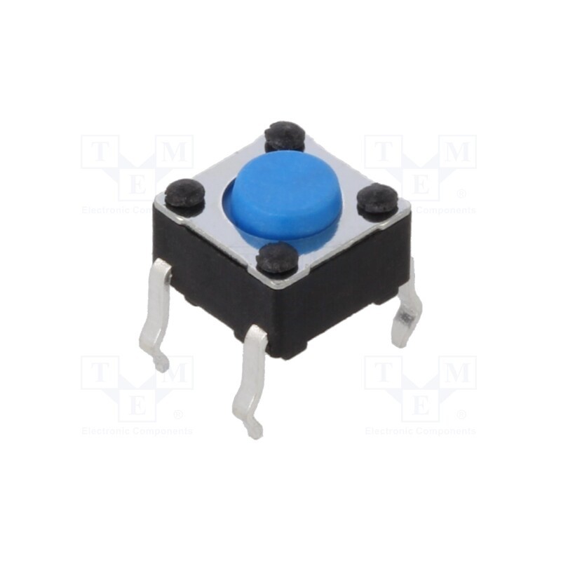 10 pcs : PTS645SM43-2 LFS - Microswitch TACT, SPST-NO, Pos: 2, 0.05A/12VDC, THT, none, 1.6N