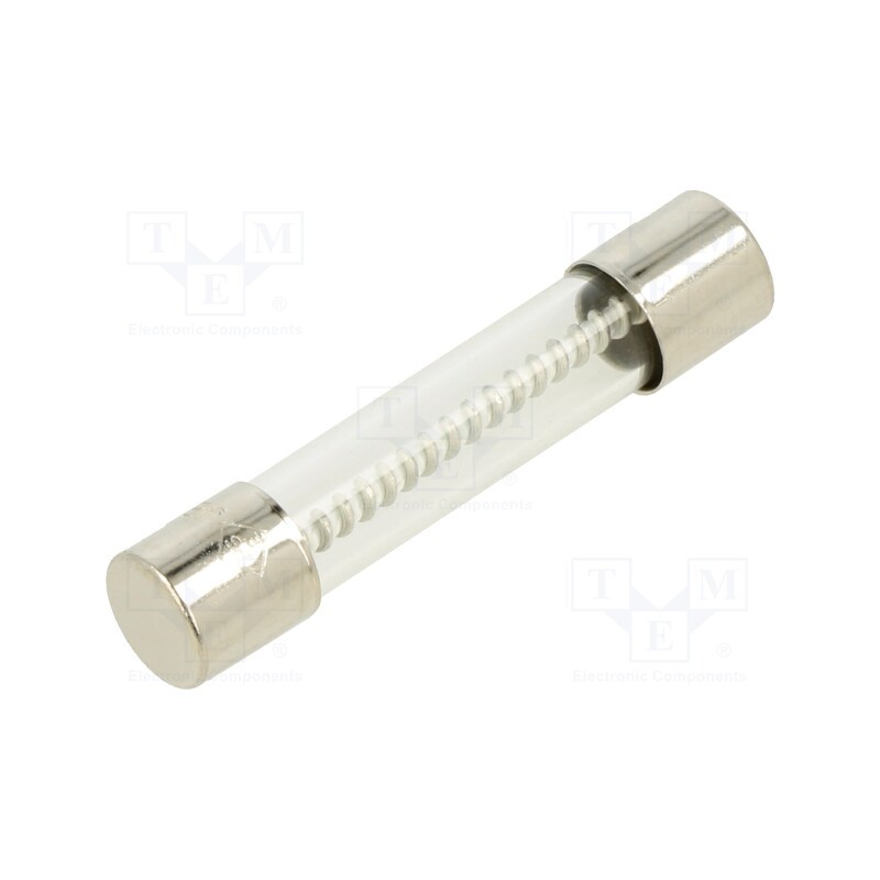 20 pcs : TSA-8A - Fuse: fuse, time-lag, 8A, 250VAC, glass, 6.3x32mm, brass, TSA