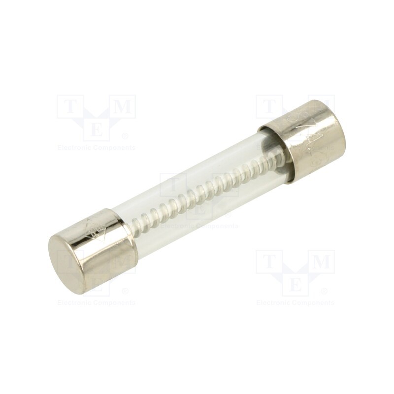 20 pcs : TSA-7A - Fuse: fuse, time-lag, 7A, 250VAC, glass, 6.3x32mm, brass, TSA