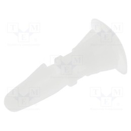 50 pcs : 8G820V40895 - Assembly stud, polyamide, L: 9.5mm, snap fastener, Ø2: 6mm, Ø1: 4mm