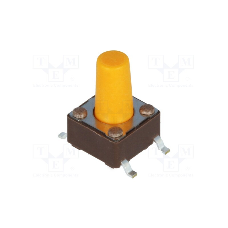 10 pcs : DTSM-65S-V-B - Microswitch TACT, SPST-NO, Pos: 2, 0.05A/12VDC, SMT, none, 3.2N
