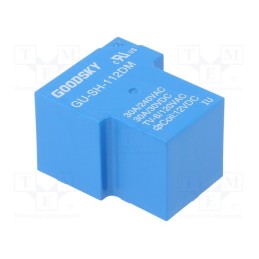 10 pcs : GU-SH-112DM - Relay: electromagnetic, SPST-NO, Ucoil: 12VDC, 30A, Series: GU, PCB