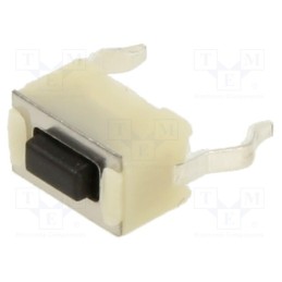 10 pcs : 1825966-1 - Microswitch TACT, SPST-NO, Pos: 2, 0.05A/24VDC, THT, none, 1.3N