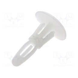 50 pcs : 8G820V40984 - Assembly stud, polyamide, L: 6.4mm, latch/latch, Ø2: 5.4mm, Ø1: 4mm