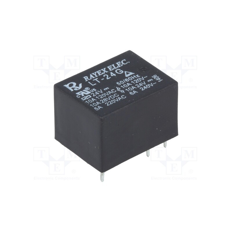 10 pcs : LT-24G - Relay: electromagnetic, SPDT, Ucoil: 24VDC, Icontacts max: 10A