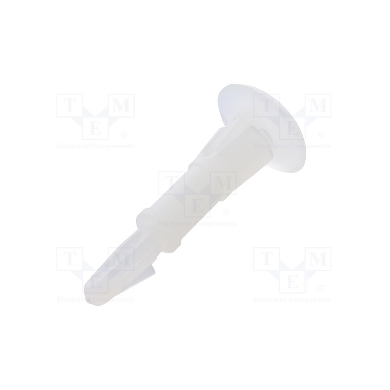 50 pcs : 8G820V40623 - Assembly stud, polyamide, L: 12.7mm, latch/latch, Ø2: 4.75mm