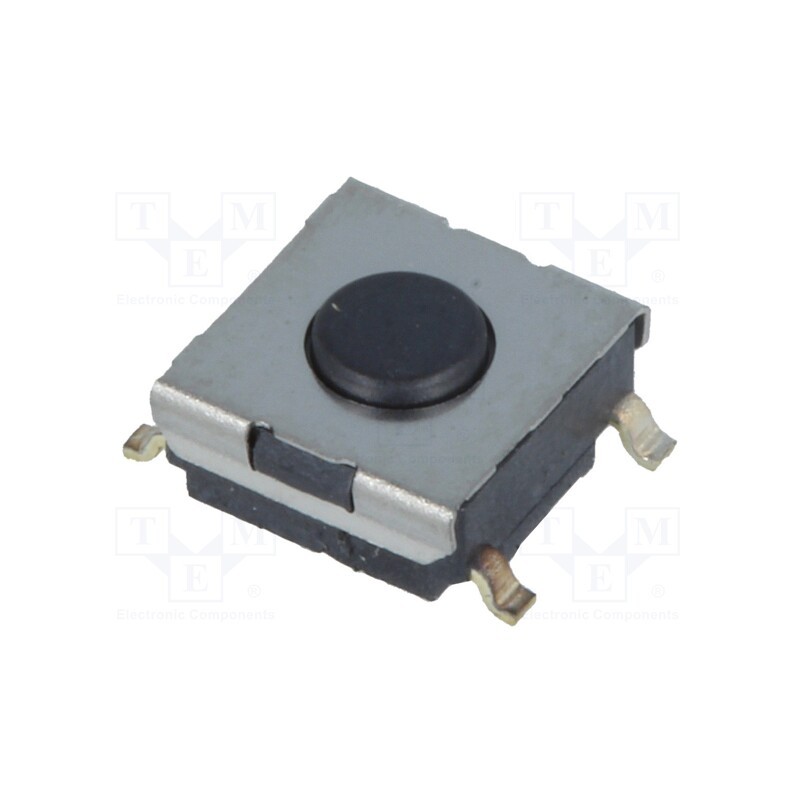 10 pcs : B3FS-1000 - Microswitch TACT, SPST-NO, Pos: 2, 0.05A/24VDC, SMT, none, 0.98N