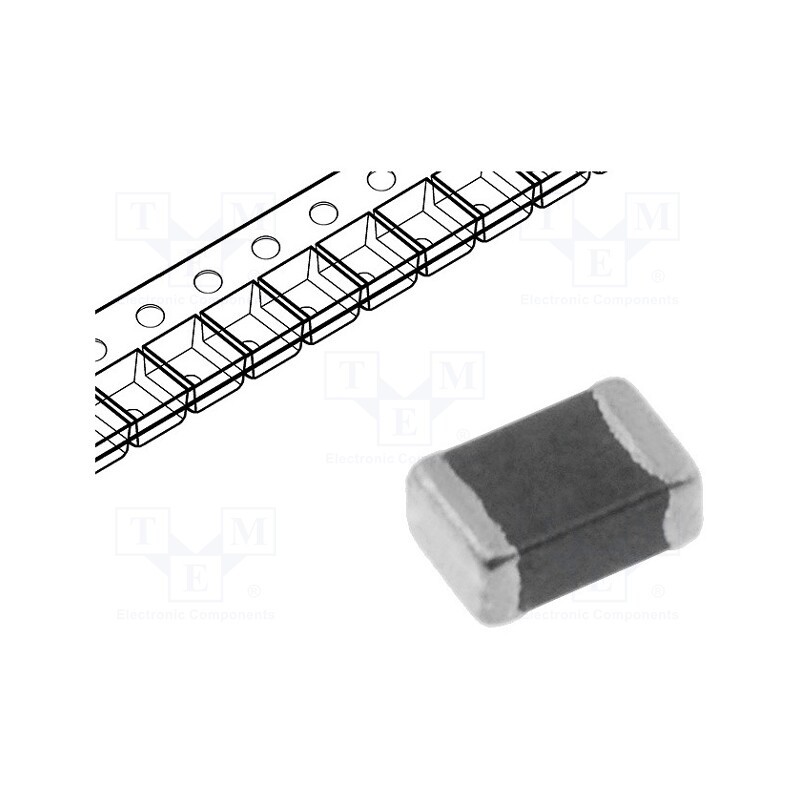 50 pcs : - Ferrite: bead, Imp.@ 100MHz: 60Ω, SMD, 3A, 0805, R: 40mΩ