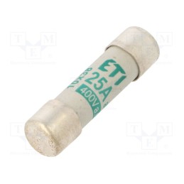 10 pcs : 2621013 - Fuse: fuse, aM, 25A, 400VAC, cylindrical, 10.3x38mm