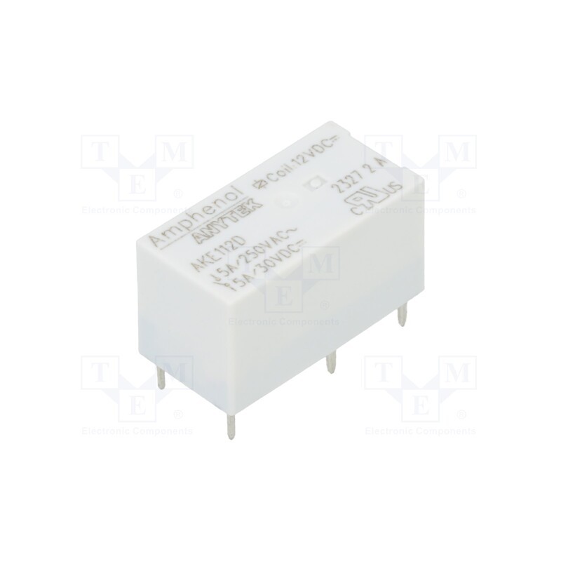 10 pcs : AKE112D00G - Relay: electromagnetic, SPDT, Ucoil: 12VDC, 5A, 5A/250VAC, 5A/30VDC