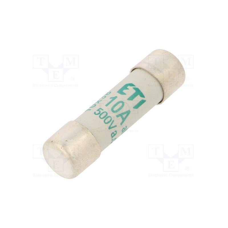 10 pcs : 2621007 - Fuse: fuse, aM, 10A, 500VAC, cylindrical, 10.3x38mm