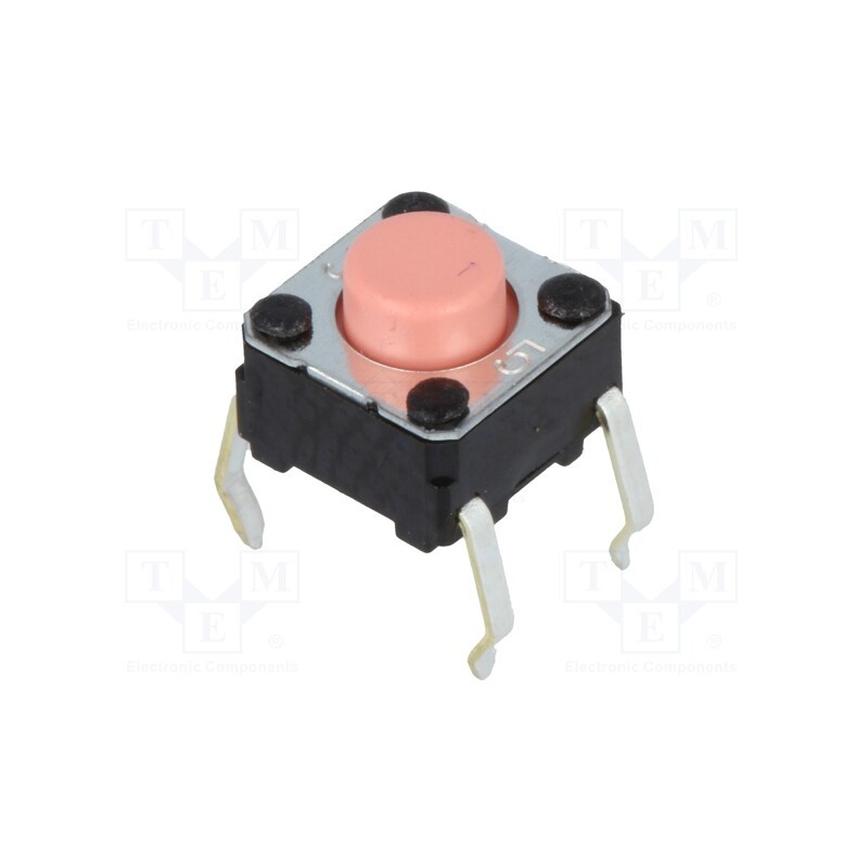 10 pcs : B3F-1025 - Microswitch TACT, SPST-NO, Pos: 2, 0.05A/24VDC, THT, none, 2.55N