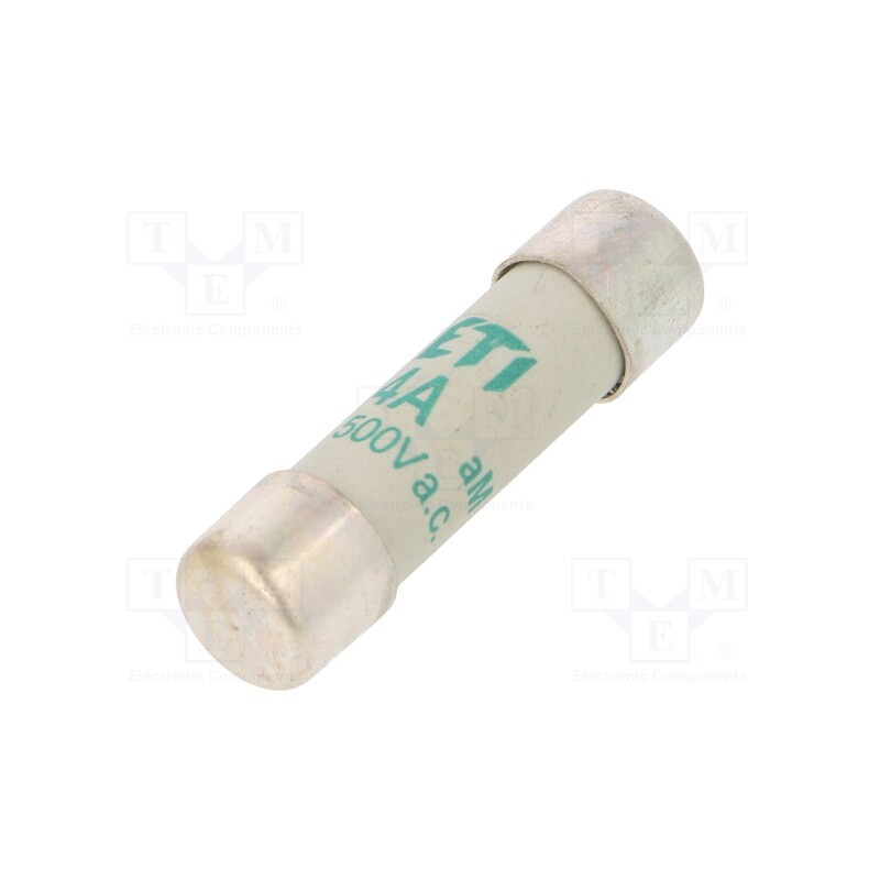 10 pcs : 2621003 - Fuse: fuse, aM, 4A, 500VAC, cylindrical, 10.3x38mm