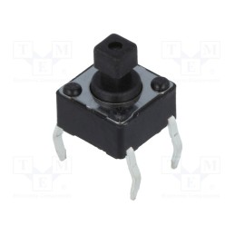 10 pcs : DTS-644K - Microswitch TACT, SPST-NO, Pos: 2, 0.05A/12VDC, THT, none, 1N, 7.3mm
