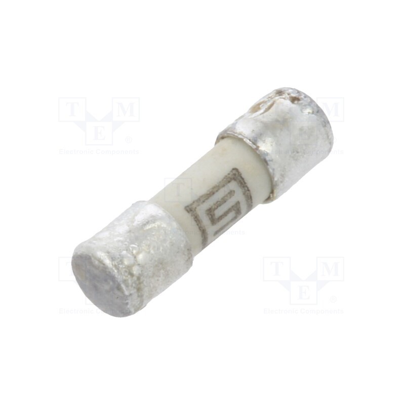 10 pcs : 7010.9760.63 - Fuse: fuse, quick blow, 125mA, 125VAC, 125VDC, ceramic,cylindrical