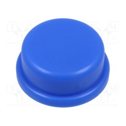 10 pcs : TACT-2BRBE - Button, round, blue, Ø13mm, TACTS-24N-F,TACTS-24R-F