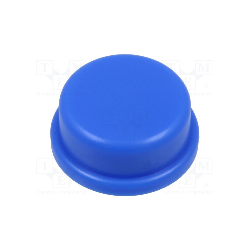 10 pcs : TACT-2BRBE - Button, round, blue, Ø13mm, TACTS-24N-F,TACTS-24R-F