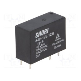 10 pcs : S4H-12B-1C-F - Relay: electromagnetic, SPDT, Ucoil: 12VDC, Icontacts max: 10A