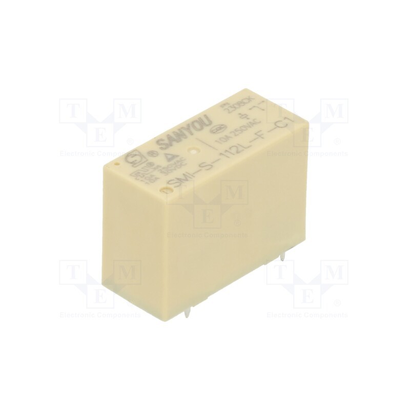 10 pcs : SMI-S-112L-C1 - Relay: electromagnetic, SPDT, Ucoil: 12VDC, Icontacts max: 12A