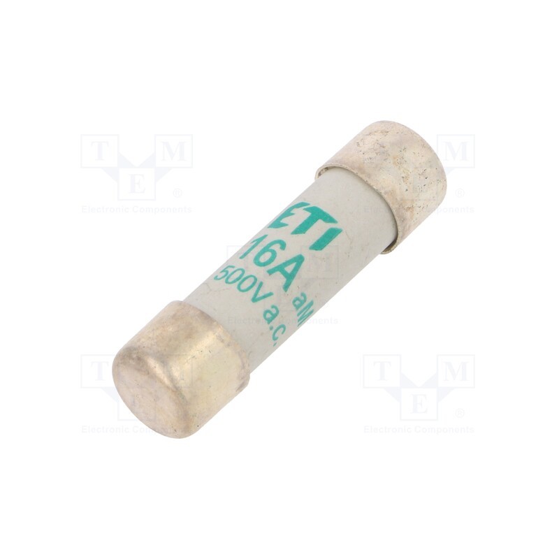 10 pcs : 2621009 - Fuse: fuse, aM, 16A, 500VAC, cylindrical, 10.3x38mm
