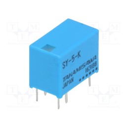 10 pcs : SY-5-K - Relay: electromagnetic, SPDT, Ucoil: 5VDC, 2A, 0.5A/120VAC, PCB