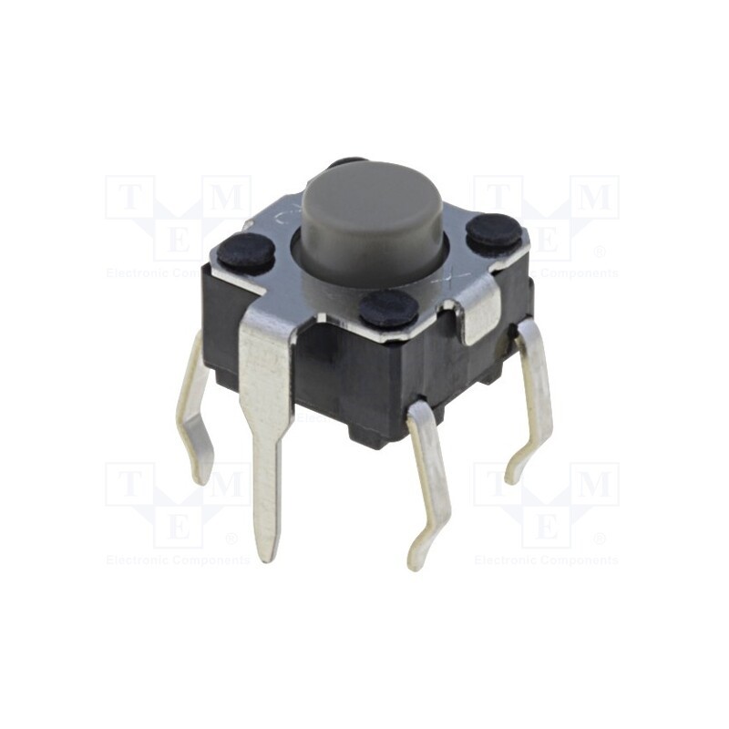 10 pcs : B3F-1122 - Microswitch TACT, SPST-NO, Pos: 2, 0.05A/24VDC, THT, none, 1.47N