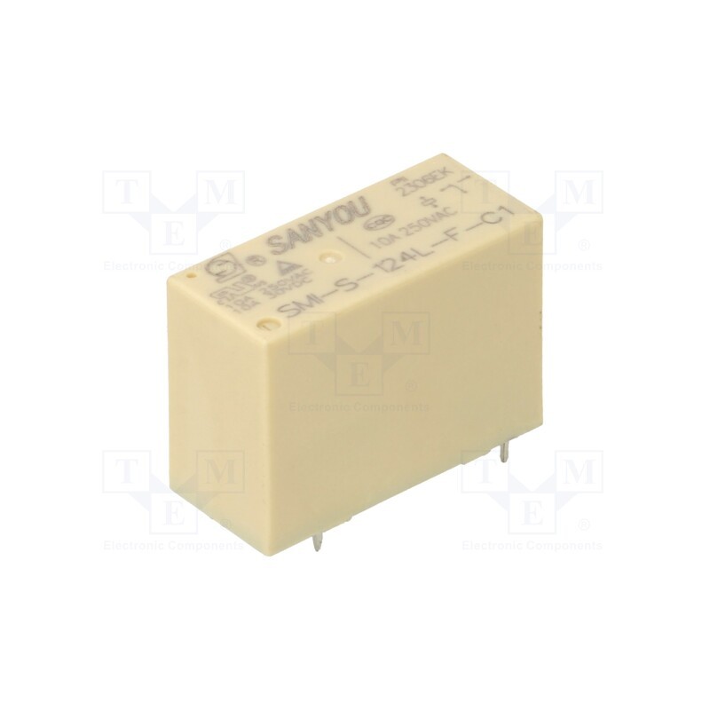 10 pcs : SMI-S-124L-C1 - Relay: electromagnetic, SPDT, Ucoil: 24VDC, Icontacts max: 12A
