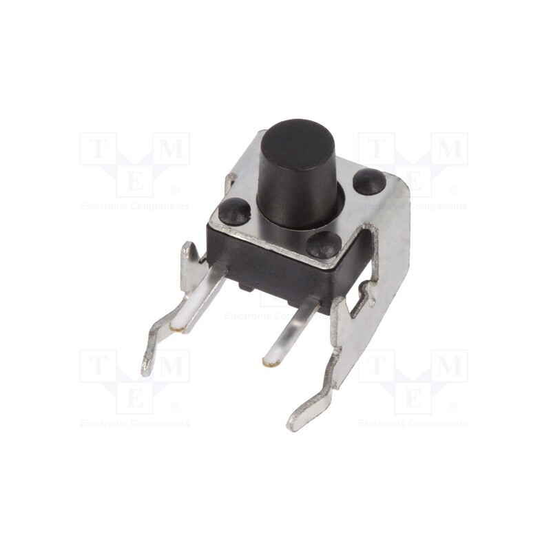 10 pcs : Y97HS12A1TAFP - Microswitch TACT, SPST-NO, Pos: 2, 0.05A/12VDC, THT, none, 1.3N