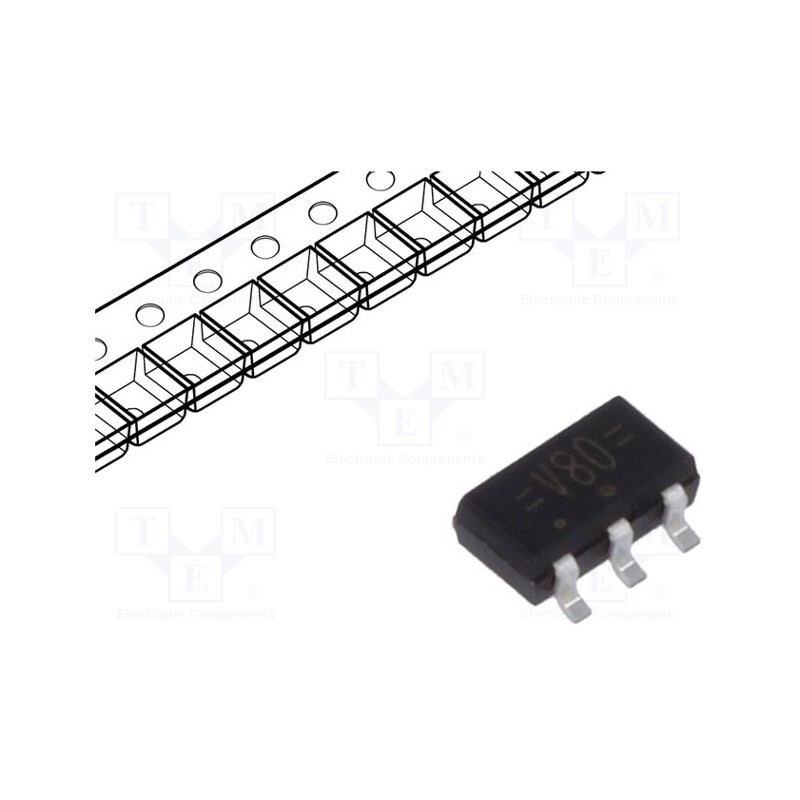 10 pcs : 74LVC1G80GV,125 - IC: digital, D flip-flop, Ch: 1, CMOS,TTL, Mini Logic, SMD, SC74A