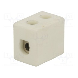 10 pcs : 80711516 - Terminal block, screw terminal, 4mm2, 450V, 32A, ways: 1, for cable