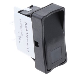 1 pcs - APEM Illuminated DPST, On-Off Rocker Switch Panel Mount