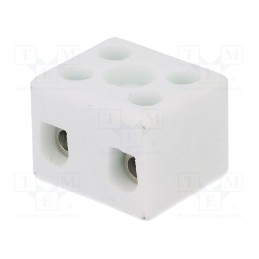 10 pcs : 80712516 - Terminal block, screw terminal, 4mm2, 450V, 32A, ways: 2, max.350°C