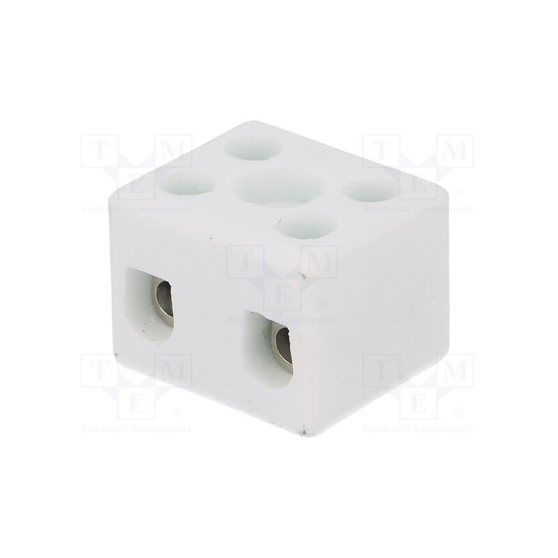 10 pcs : 80712516 - Terminal block, screw terminal, 4mm2, 450V, 32A, ways: 2, max.350°C