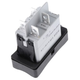 1 pcs - APEM Illuminated DPST, On-Off Rocker Switch Panel Mount