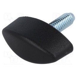 10 pcs : 8362 - Knob wing, Ext.thread: M6, 16mm, H: 15mm, polyamide, W: 30mm