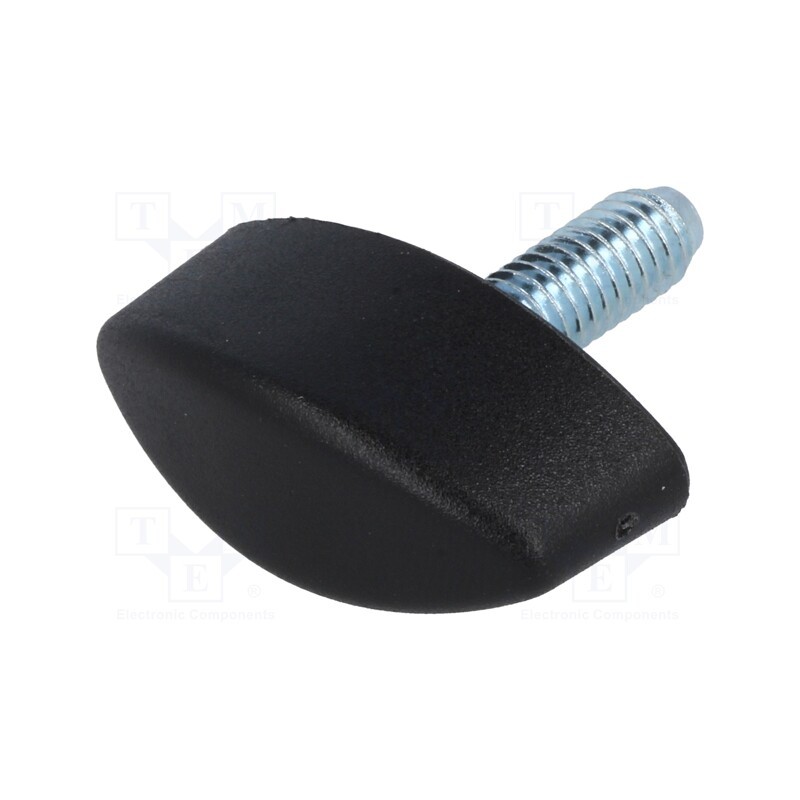 10 pcs : 8362 - Knob wing, Ext.thread: M6, 16mm, H: 15mm, polyamide, W: 30mm