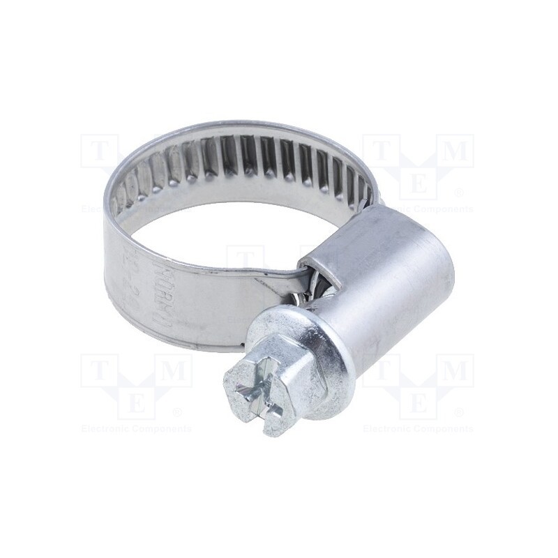 10 pcs : 52003140 - Worm gear clamp, 12÷20mm, steel, Plating: zinc