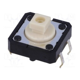 10 pcs : B3F-4050 - Microswitch TACT, SPST-NO, Pos: 2, 0.05A/24VDC, THT, none, 1.27N