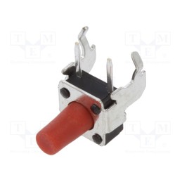 10 pcs : 1-1825027-2 - Microswitch TACT, SPST-NO, Pos: 2, 0.05A/24VDC, THT, none, 2.6N
